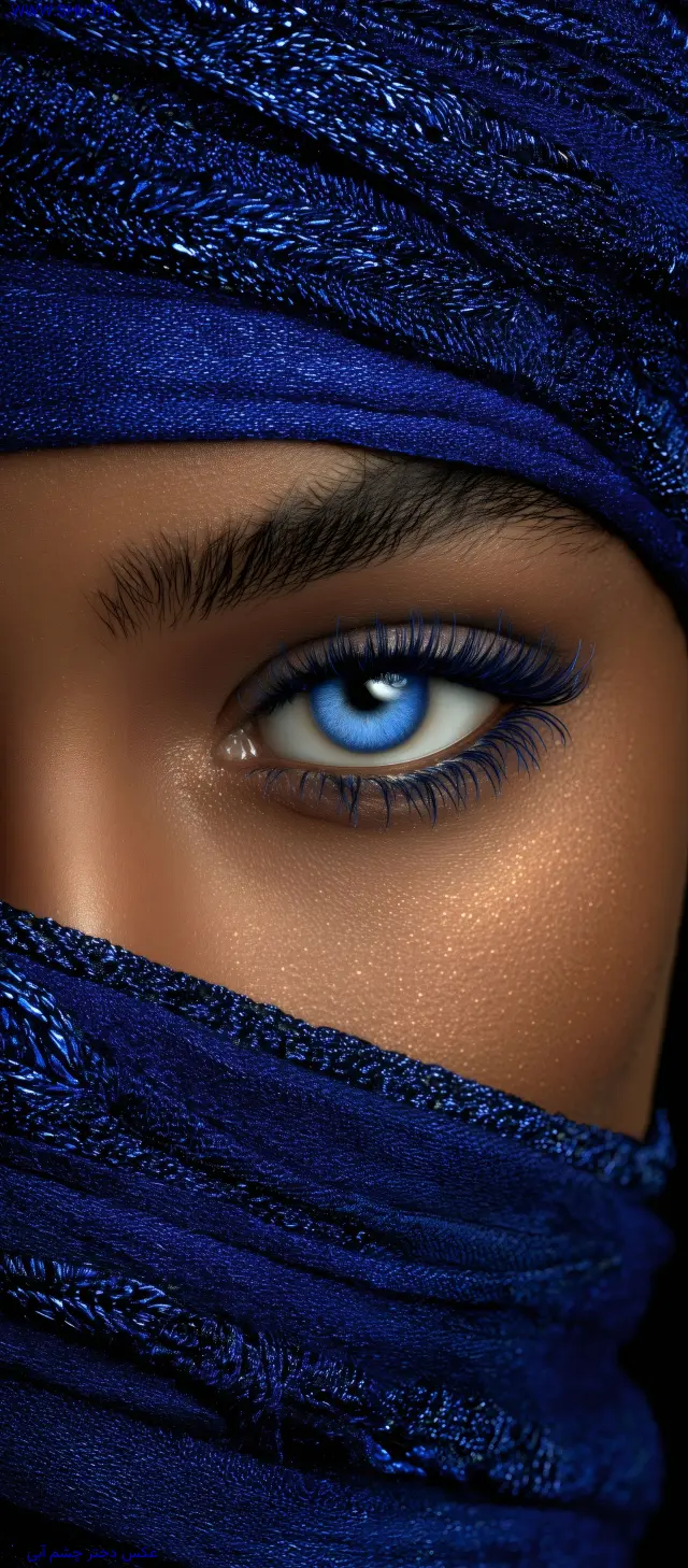 عکس دختر چشم آبی