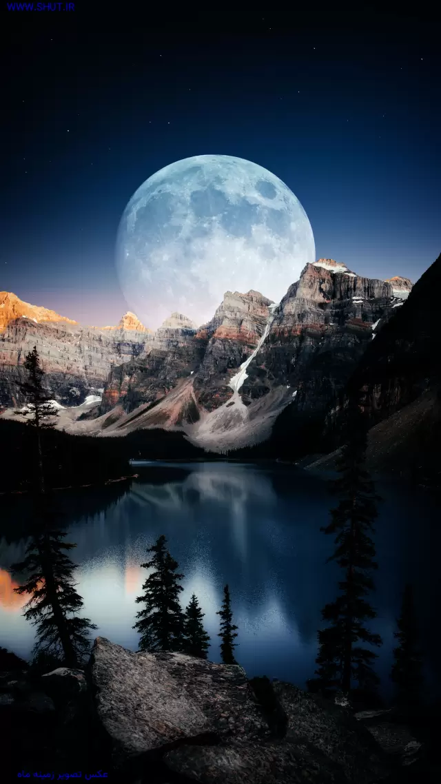 عکس تصویر زمینه ماه