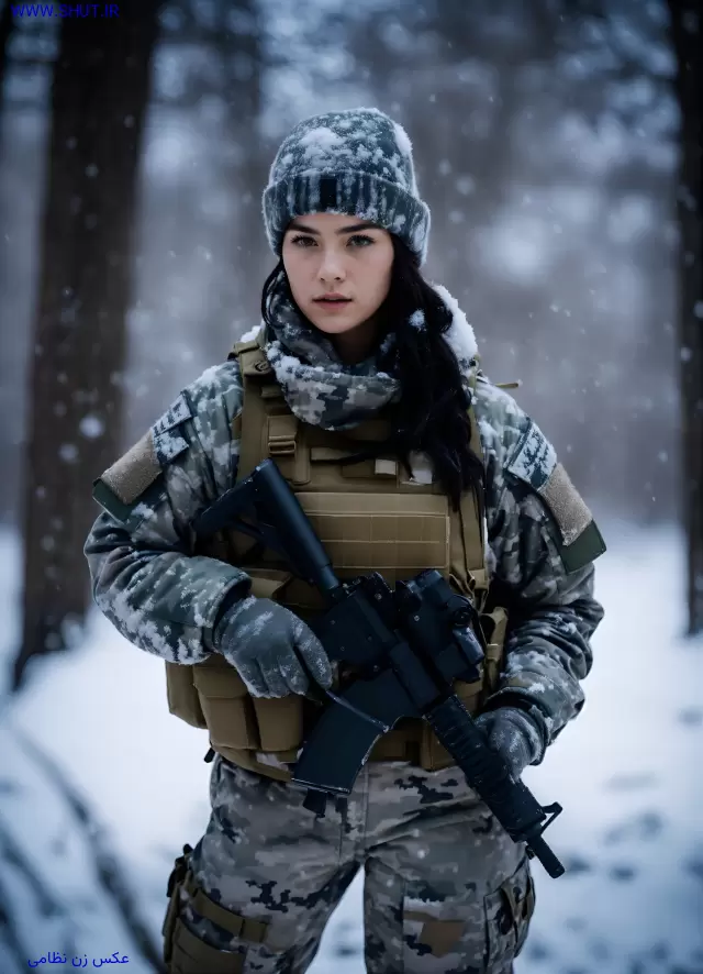 عکس زن نظامی