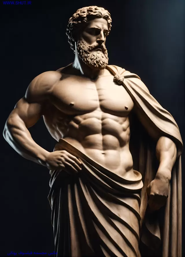 عکس مجسمه فیلسوف یونانی
