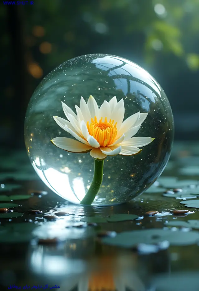  عکس گل نیلوفر آبی برای بک گراند