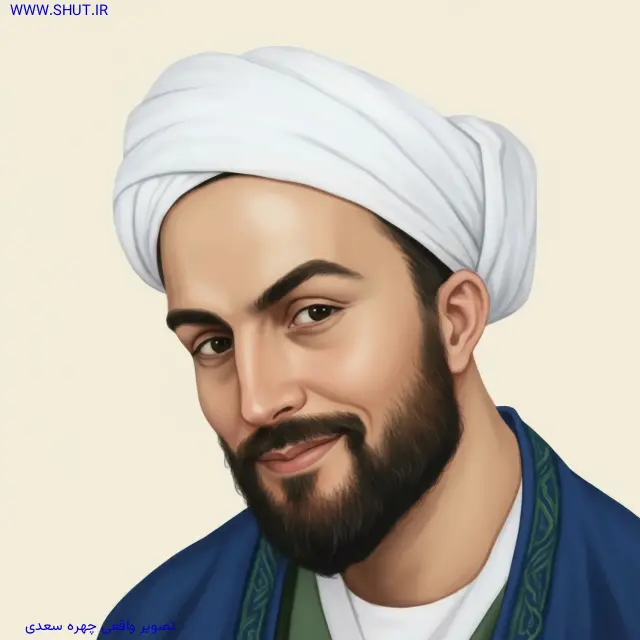 تصویر واقعی چهره سعدی