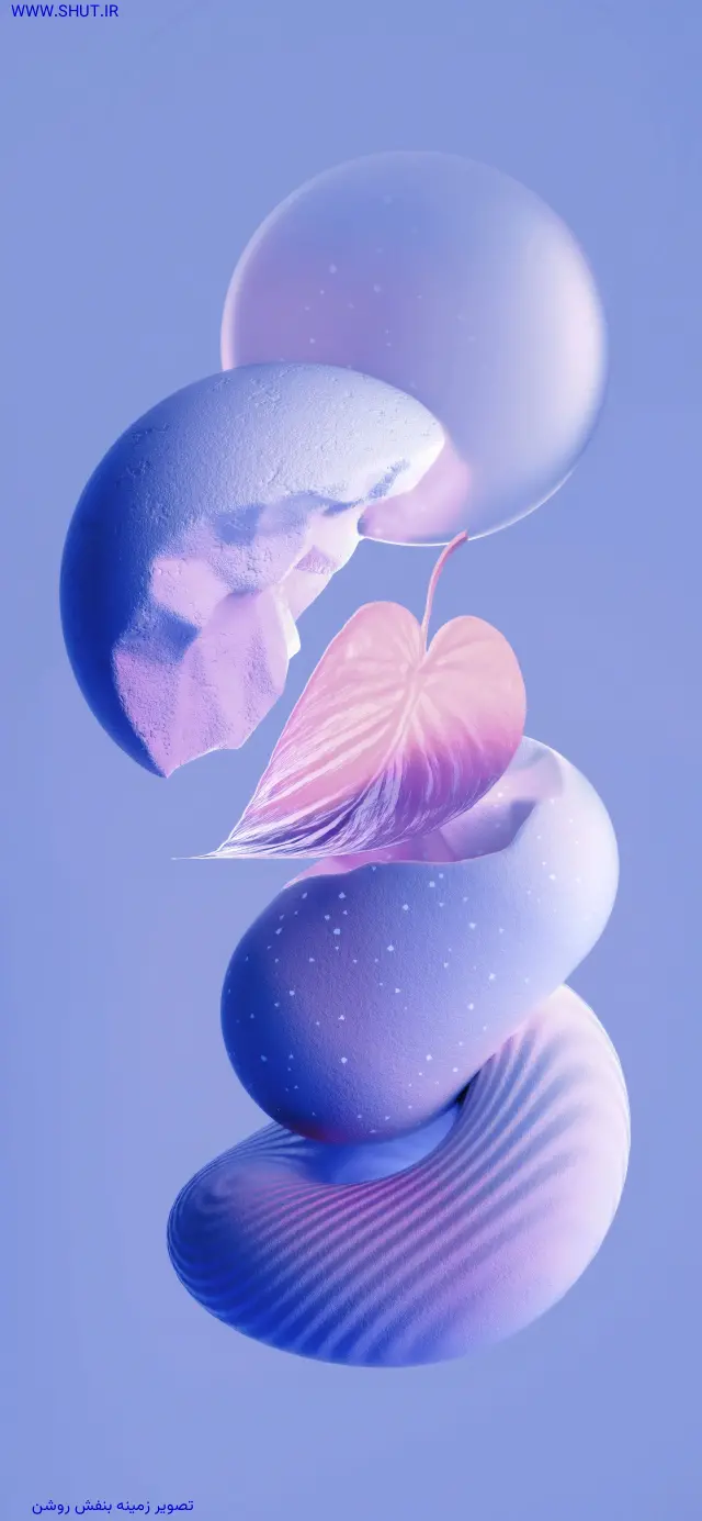 تصویر زمینه بنفش روشن 8K