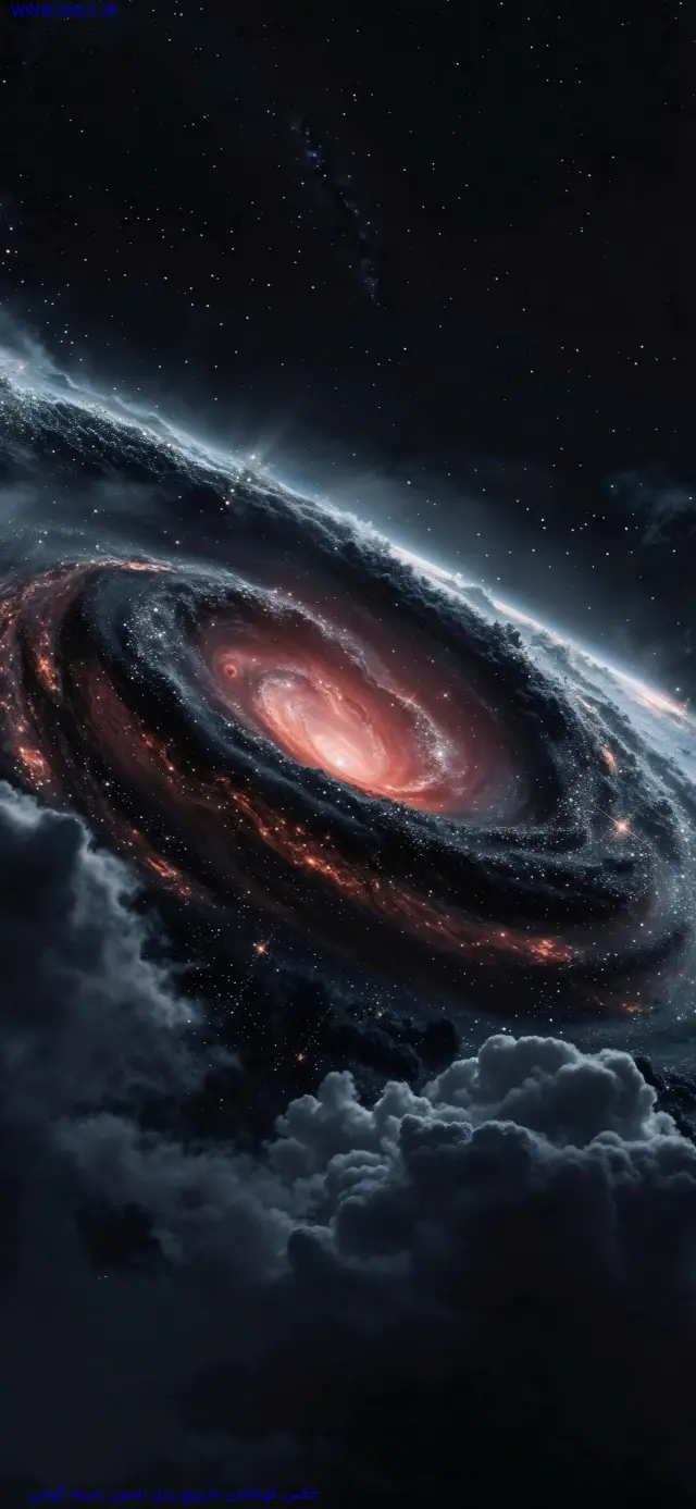 عکس تصویر زمینه آسمان و کهکشان