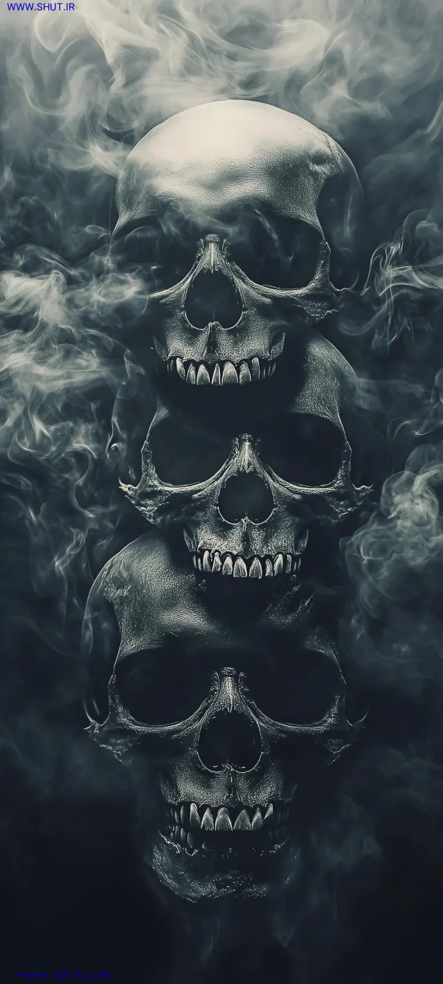 عکس بک گراند جمجمه