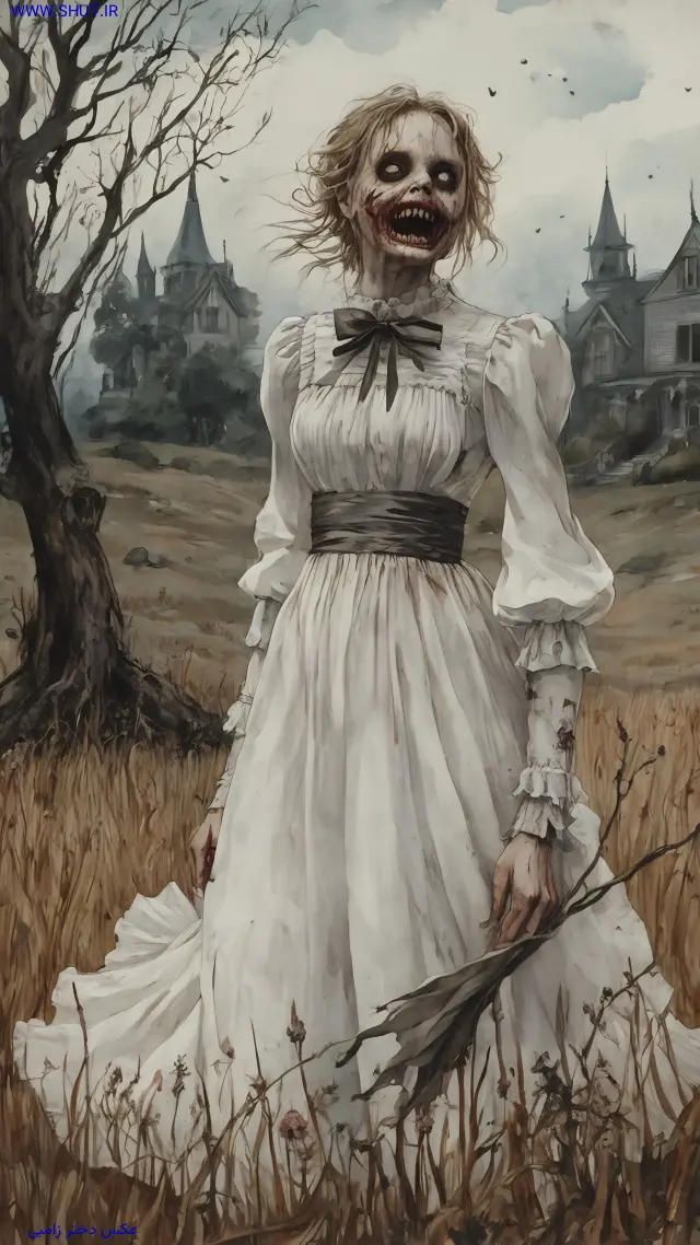 عکس دختر زامبی