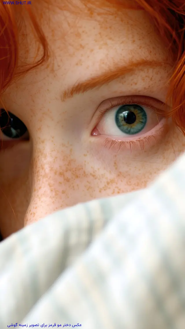 عکس دختر مو قرمز برای تصویر زمینه گوشی