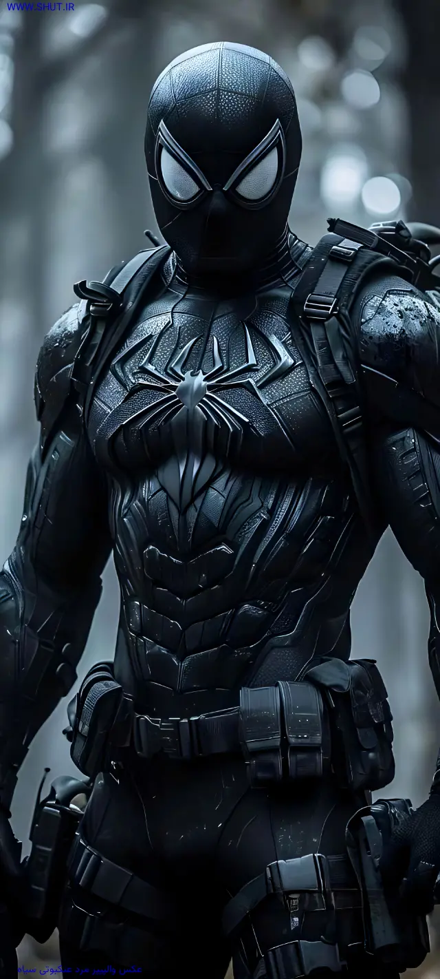 عکس والپیپر مرد عنکبوتی سیاه
