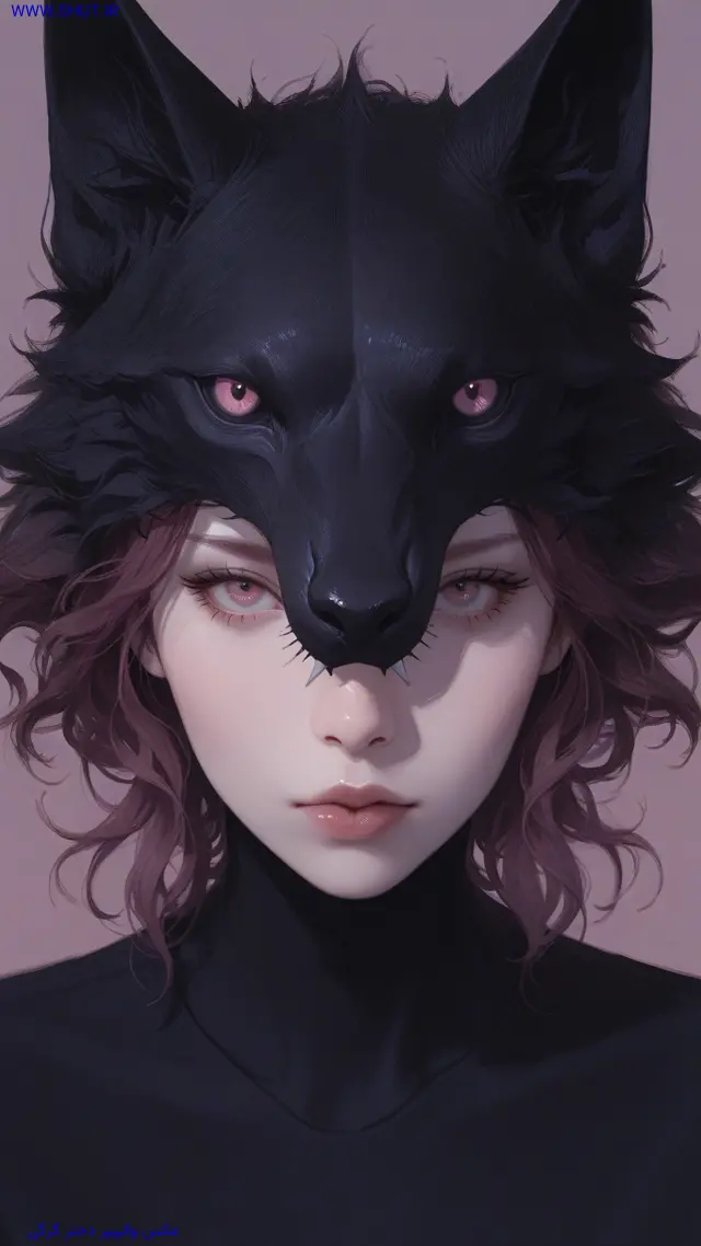 عکس گرگ در شب مهتابی