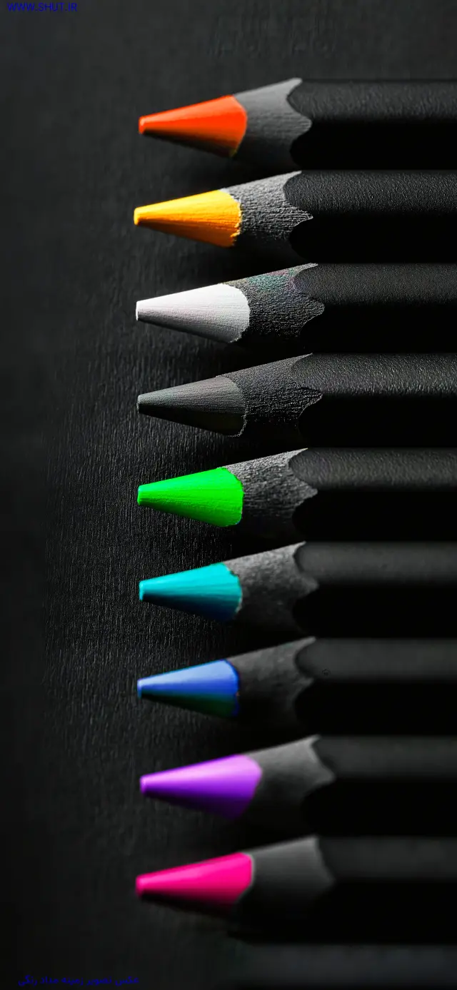عکس تصویر زمینه مداد رنگی