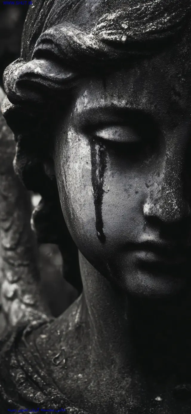 عکس مجسمه گریان تصویر زمینه