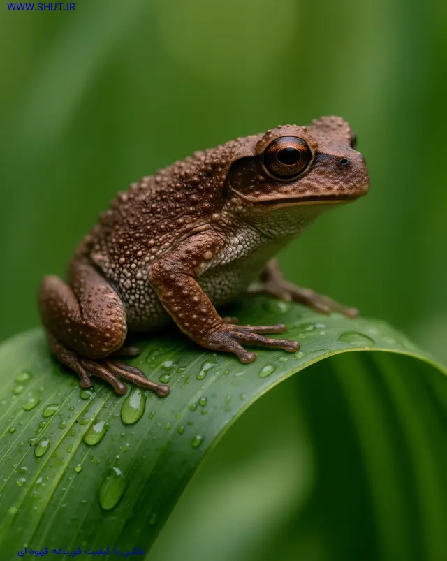 عکس با کیفیت قورباغه قهوه ای