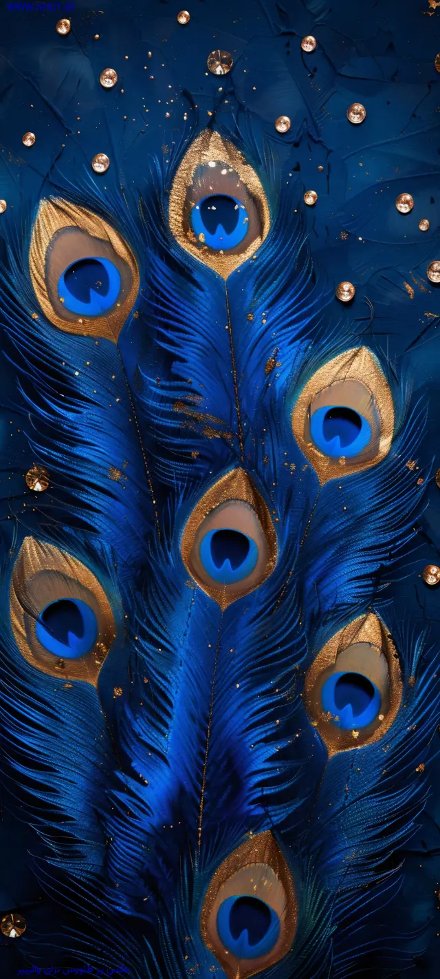 عکس پر طاووس برای والپیپر