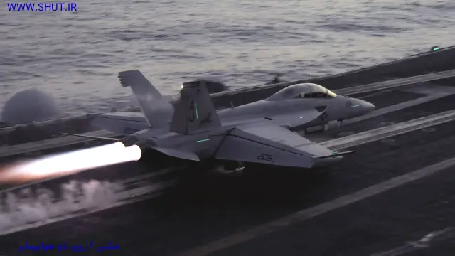 عکس f18 روی ناو هواپیمابر