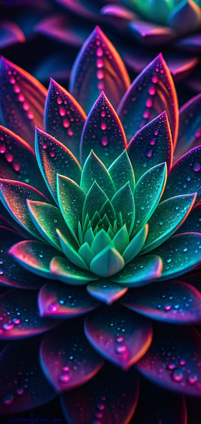 تصویر زمینه گل نیلوفر انتزاعی