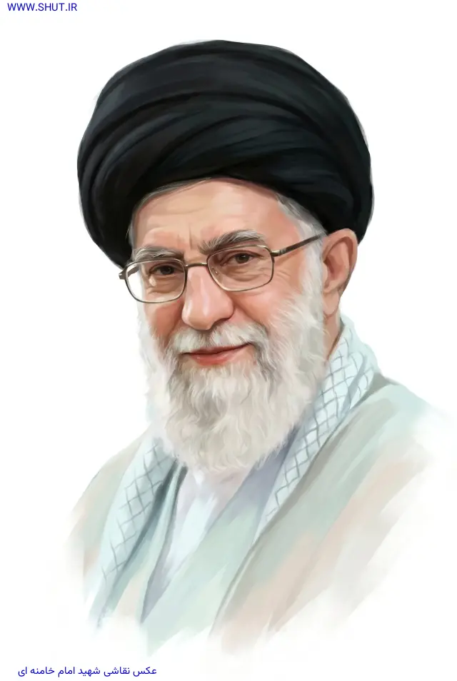 عکس نقاشی شهید امام خامنه‌ ای