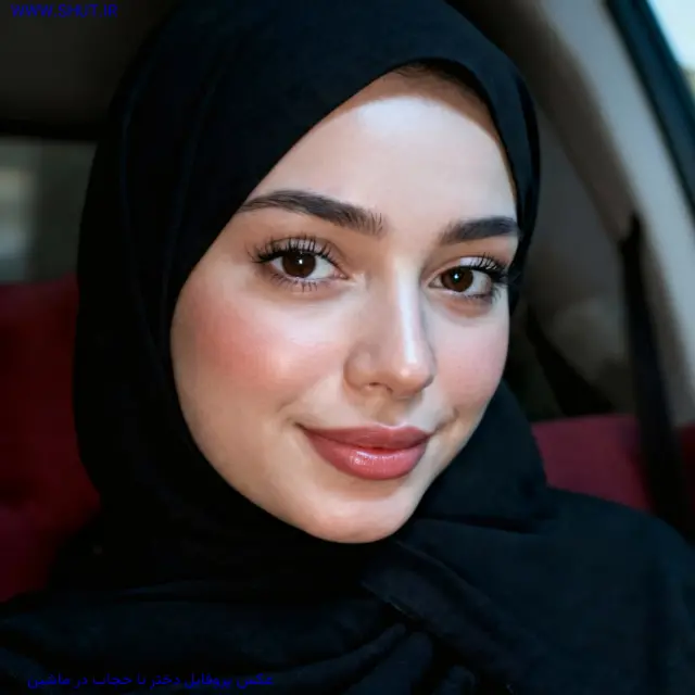 عکس پروفایل دختر با حجاب در ماشین