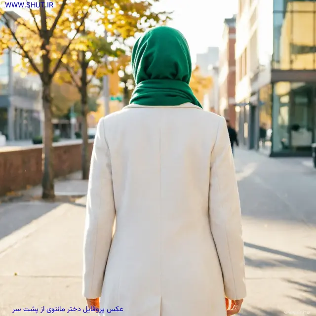 عکس پروفایل دختر مانتویی از پشت سر