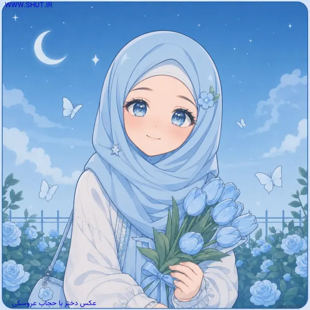 عکس دختر با حجاب عروسکی
