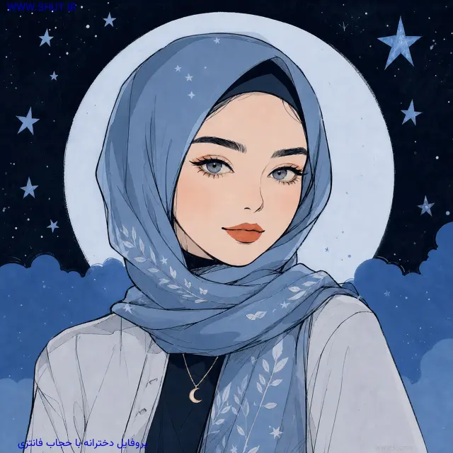 پروفایل دخترانه با حجاب فانتزی